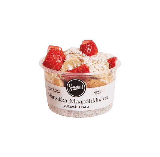 Mansikka-Maapähkinävoi chiavälipala 270g